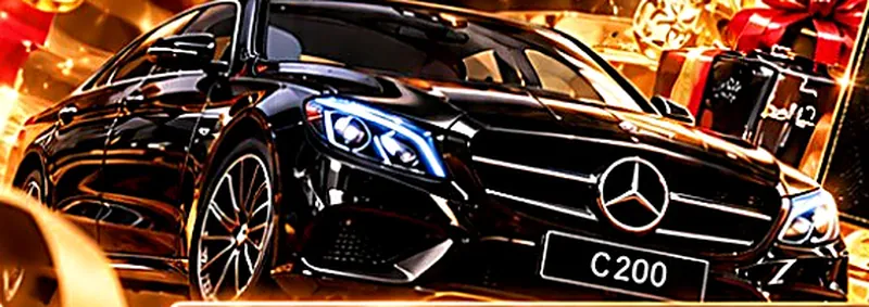 Illustration of a car as a sample prize type