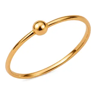 916 Gold Minimalist Mini Ring (Poh Kong)