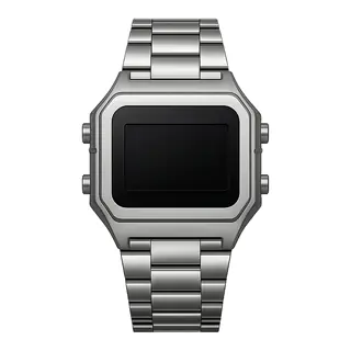 G-Shock 全金属 银方块