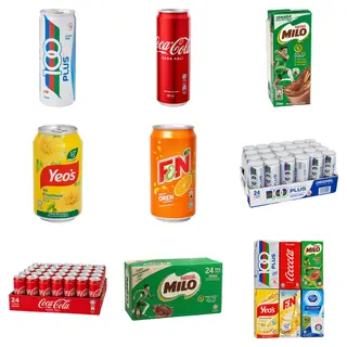 Timbunan minuman parti (6 karton)