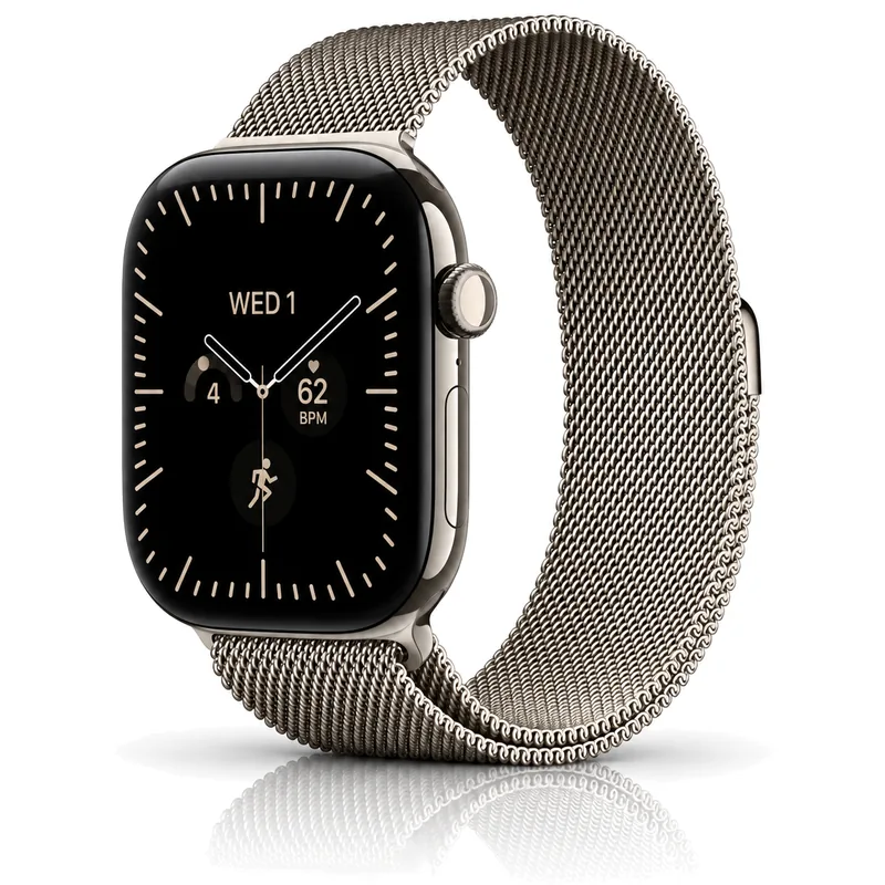 Apple Watch Series 12 Titanium Case with Milanese Loop